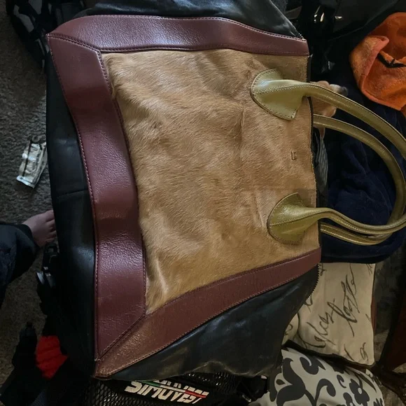 Vintage pour la victoure bag -Brown and Tan